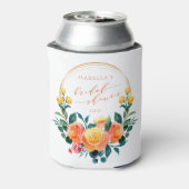 オレン素朴ジウォーターカラーフローラブライダルシャワー 缶クーラー (缶裏面)