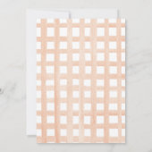 オレン素朴ジカボチャフローラ婚約パーティ 招待状 (裏面)