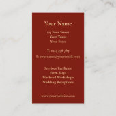 オレン素朴ジカボチャ 名刺 (裏面)