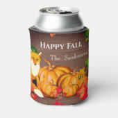 オレン素朴ジキツネカボチャ秋紅葉 缶クーラー (缶裏面)