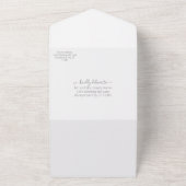 オレン素朴ジサンゴと赤カエデ結婚の木 オールインワン招待状 (外側)