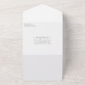 オレン素朴ジサンゴと赤カエデ結婚の木 オールインワン招待状 (外側)