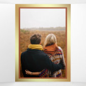 オレン素朴ジテラコッ葉タズ 三つ折り招待状 (内部中)