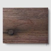 オレン素朴ジデイジーとバーンウッドカントリーウェディング ゲストブック (裏面)