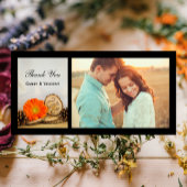 オレン素朴ジデイジーウッドラ結婚ンドありがとう サンキューカード