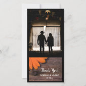 オレン素朴ジデイジーバーンウッドカントリーサンキュー サンキューカード (正面)