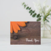 オレン素朴ジデイジーバーンウッドカントリーサンキュー ポストカード (スタンド正面)