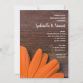 オレン素朴ジデイジーバ結婚ンズリハーサルディナー 招待状 (正面)