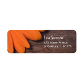 オレン素朴ジデイジー&バーンウッド差出人住所 ラベル (正面)