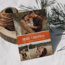 オレン素朴ジファームハウスクリスマス3フォトコラージュ