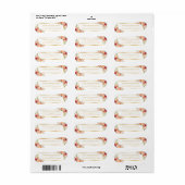 オレン素朴ジフラワーシック白金ゴールド枠 ラベル (フルシート)