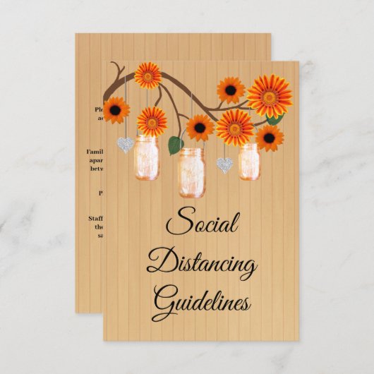 オレン素朴ジフローラメイスンジャー安全対策 エンクロージャーカード (正面/裏面)