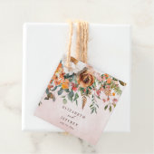 オレン素朴ジフローラ秋の結婚式 フェイバータグ (インサイチュ)