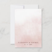 オレン素朴ジフローラ秋の結婚式 出欠カード (裏面)