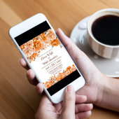 オレン素朴ジフローラ結婚ズ 招待状