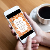 オレン素朴ジフローラ結婚ズ 招待状