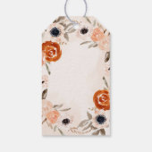 オレン素朴ジボホ |水彩赤面結婚ズ ギフトタグ (裏面)