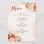 オレン素朴ジボホ |水彩赤面結婚ズ メニュー (正面)