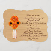 オレン素朴ジメイスンジャールリハーサルディナー招待状 招待状 (正面/裏面)