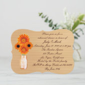 オレン素朴ジメイスンジャールリハーサルディナー招待状 招待状 (スタンド正面)