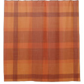 オレン素朴ジ秋秋格子状タータンチェック包みP シャワーカーテン (正面)