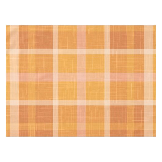 オレン素朴ジ秋秋格子状タータンチェック包みP テーブルクロス (正面(横))