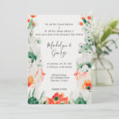 オレン素朴ジ緑の白い水の色結婚の 招待状 (スタンド正面)