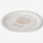 オレン素朴ジ・シ結婚アセル ペーパープレート (アングル)