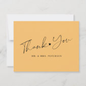 オレン結婚ジのエレガント脚本 サンキューカード (正面)