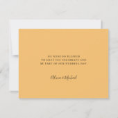 オレン結婚ジのエレガント脚本 サンキューカード (裏面)