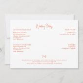 オレン結婚ジ詳細 招待状 (正面)