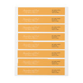 オレン結婚ジ ラップアラウンドラベル (シート)