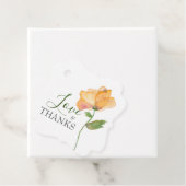 オレン絵を描ジ水の色の花ギフトラベル フェイバータグ (インサイチュ)