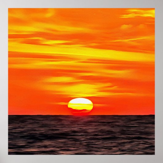 オレン芸術的ジエーゲアンサンセットアカカ ポスター (正面)
