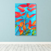 オレン葉ジオリジナル水彩画 キャンバスプリント (インサイチュ (ウッドフロア))