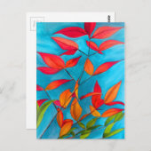 オレン葉ジオリジナル水彩画 ポストカード (正面/裏面)