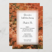 オレン葉ジ秋ブライダルシャワー 招待状 (正面/裏面)