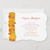 オレン離れジブライダルシャワー招待状 招待状 (裏面)