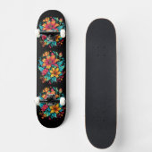 オレン鮮やかジの花 スケートボード (正面)