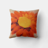オレン鮮やかジひまわり クッション (裏面)