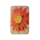 オレン鮮やかジひまわり バスマット (正面縦)