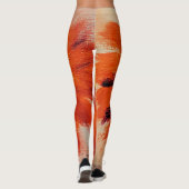 オレン鮮やかジひまわり レギンス (裏面)