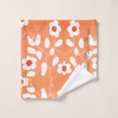 オレン鮮やかジアンドピーチ バスタオルセット (ウォッシュタオル)