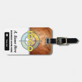 オレン鮮やかジストーンロはっきりしたゴカスタムブランディング ラゲッジタグ (正面横)