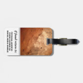 オレン鮮やかジストーンロはっきりしたゴカスタムブランディング ラゲッジタグ (裏面横)