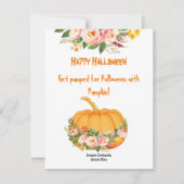 オレン鮮やかジハロウィーンカボチャ水カラーバラ (正面)