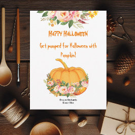 オレン鮮やかジハロウィーンカボチャ水カラーバラ