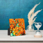 オレン鮮やかジブーゲンビリアの花 フォトプラーク (インサイチュ)