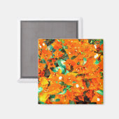 オレン鮮やかジブーゲンビリアの花 マグネット (正面/裏面)