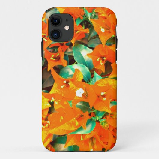 オレン鮮やかジブーゲンビリアの花 Case-Mate iPhoneケース (裏面)